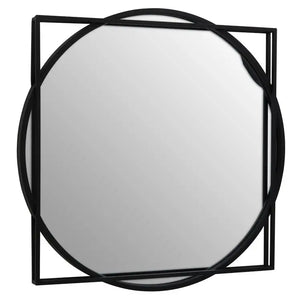 MATERA SQUARE BLACK WALL MIRROR