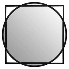 Load image into Gallery viewer, MATERA SQUARE BLACK WALL MIRROR