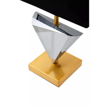 Load image into Gallery viewer, HALINA SMOKED CRYSTAL TABLE LAMP WITH GOLD METAL