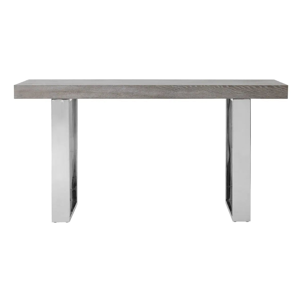 ULMUS GREY ELM WOOD CONSOLE TABLE