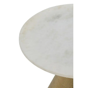 MARTINI TABLE WITH WHITE MARBLE TOP