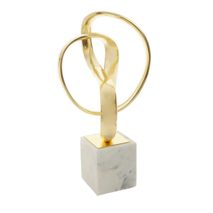 MIRANO GOLD FINISH KNOT SCULPTURE