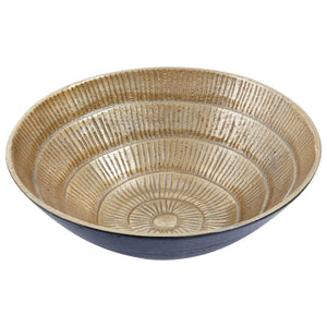 DEOMALI SMALL BLACK AND GOLD FINISH BOWL