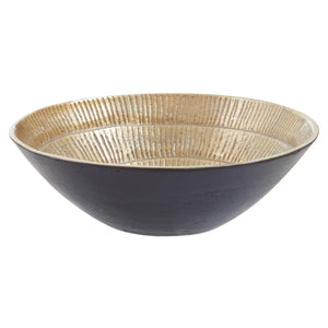 DEOMALI SMALL BLACK AND GOLD FINISH BOWL