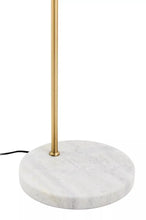 Load image into Gallery viewer, NEWTON WHITE AND GOLD FLOOR LAMP