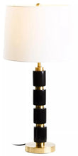 Load image into Gallery viewer, NULA BLACK AND GOLD TABLE LAMP