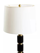 Load image into Gallery viewer, NULA BLACK AND GOLD TABLE LAMP