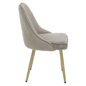 DEMI MINK VELVET DINING CHAIR