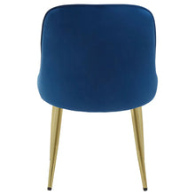 Load image into Gallery viewer, DEMI MIDNIGHT VELVET DINING CHAIR