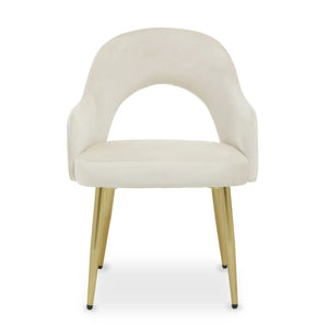 DANI STONE VELVET DINING CHAIR