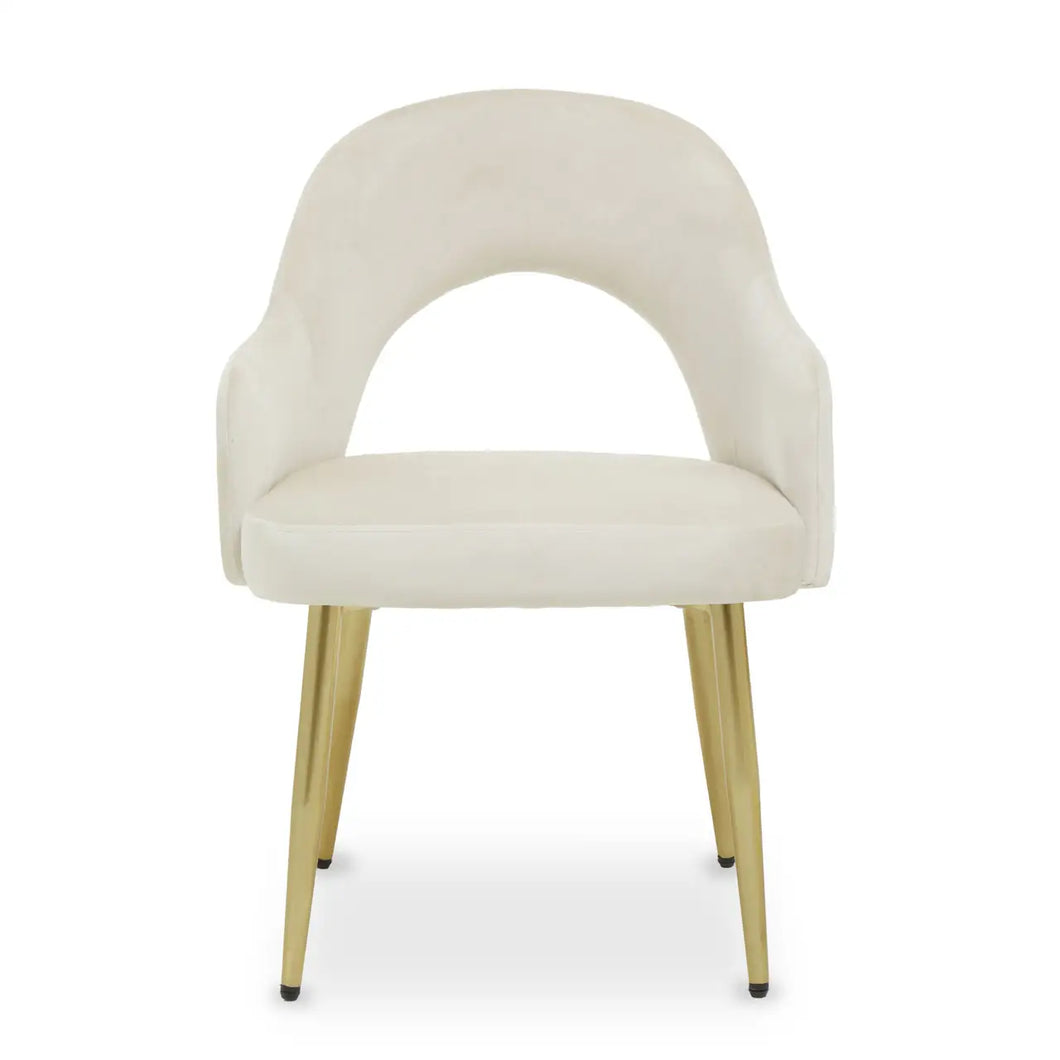 DANI STONE VELVET DINING CHAIR