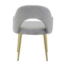 Load image into Gallery viewer, DANI GREY VELVET DINING CHAIR