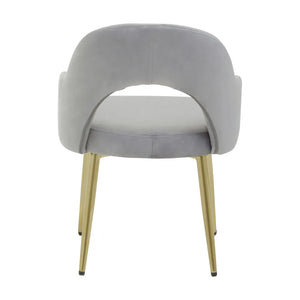 DANI GREY VELVET DINING CHAIR