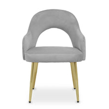 Load image into Gallery viewer, DANI GREY VELVET DINING CHAIR