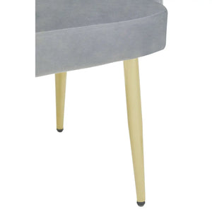 DANI GREY VELVET DINING CHAIR