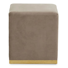 Load image into Gallery viewer, HAGEN MINK &amp; GOLD SQUARE STOOL