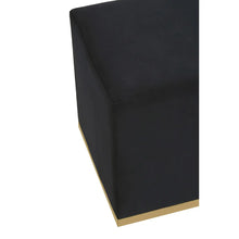 Load image into Gallery viewer, HAGEN BLACK &amp; GOLD SQUARE STOOL