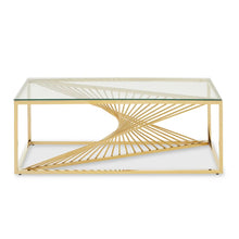Load image into Gallery viewer, AMELLA COFFEE TABLE GOLD FINISH