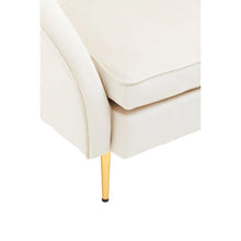 Load image into Gallery viewer, YASMEEN BEIGE VELVER ARMCHAIR