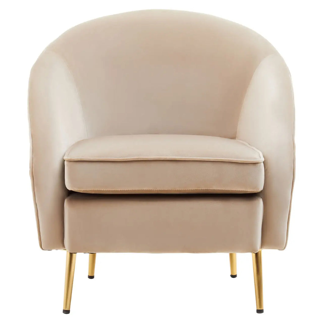 YASMEEN MINK VELVET ARMCHAIR