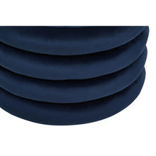 Load image into Gallery viewer, HARTFORD MIDNIGHT BLUE ROUND STOOL