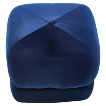 Load image into Gallery viewer, KAIA MIDNIGHT BLUE VELVET STOOL