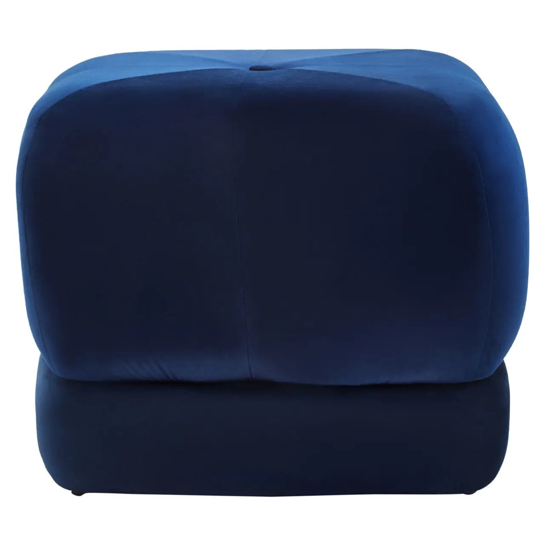 KAIA MIDNIGHT BLUE VELVET STOOL