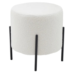 YAZMIN STOOL WITH BLACK FINISH LEGS