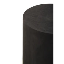 Load image into Gallery viewer, NARO BLACK AND GOLD CONCRETE LOOK SIDE TABLE