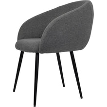 Load image into Gallery viewer, LANGLEY DINING CHAIR IN SMOKE GREY FABRIC