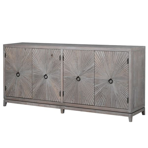 SUNBURST RELIEF 4 DOOR SIDEBOARD