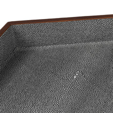 Load image into Gallery viewer, FAUX SHAGREEN HEXAGON TRAY