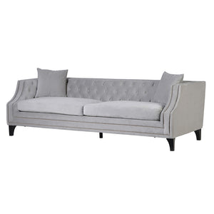 PALE BUTTON BACK SOFA