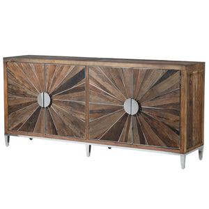 RECLAIMED ELM 4 DOOR SIDEBOARD