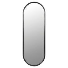 Load image into Gallery viewer, CURVED RECTANGULAR BLACK WALL MIRROR