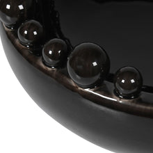 Load image into Gallery viewer, BLACK BOBBLE EDGES BOWL