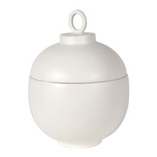 Load image into Gallery viewer, OFF WHITE CERAMIC LIDDED JAR