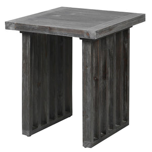 FIR SLATTED SIDE TABLE