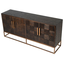 Load image into Gallery viewer, CHECKERED OAK 4 DOOR SIDEBOARD