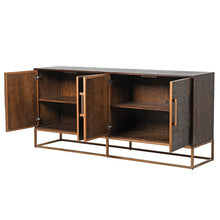 Load image into Gallery viewer, CHECKERED OAK 4 DOOR SIDEBOARD