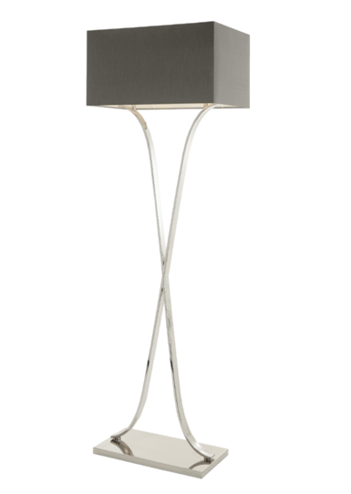 BYTON NICKEL FINISH FLOOR LAMP