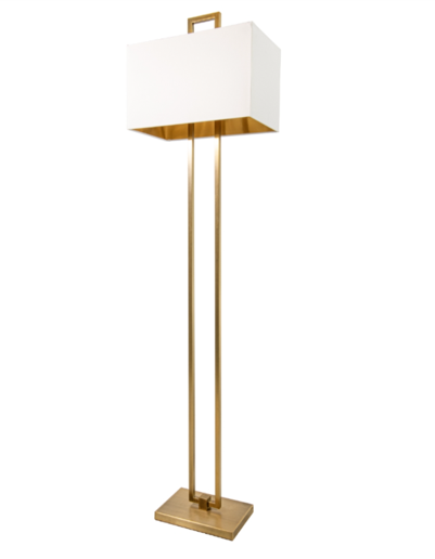 DANBY ANTIQUE BRASS FINISH FLOOR LAMP