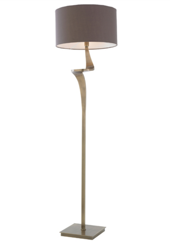 ENZO ANTIQUE BRASS FINISH FLOOR LAMP