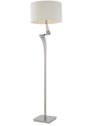 ENZO NICKEL FINISH FLOOR LAMP