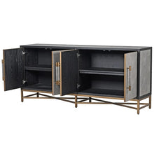 Load image into Gallery viewer, KYOTO OAK AND SHAGREEN 4 DOOR SIDEBOARD