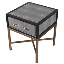 Load image into Gallery viewer, KYOTO OAK AND SHAGREEN 1 DRAWER BEDSIDE