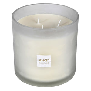 SCENCES LARGE WHITE 3 WICK CANDLE