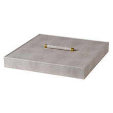Load image into Gallery viewer, CREAM FAUX SHAGREEN LARGE BOX