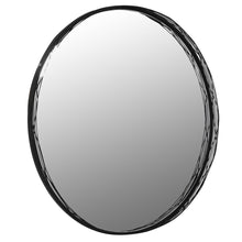 Load image into Gallery viewer, ROUND BLACK WIRE WALL MIRROR