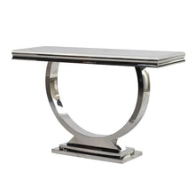 Load image into Gallery viewer, STEEL AND COMPOSITE MARBLE CONSOLE TABLE